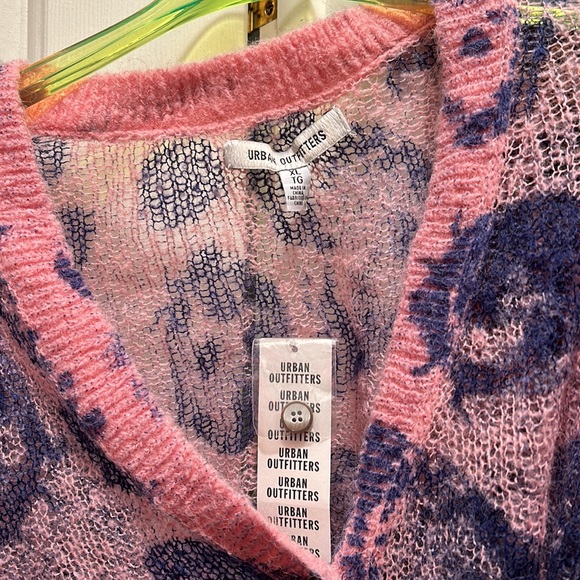 UO Sadie Printed Semi-Sheer Cardigan XL NWT - Picture 4 of 10